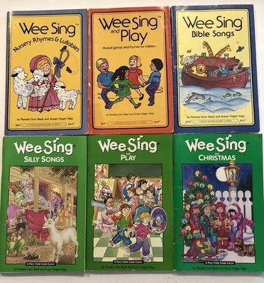 Wee Sing And Play Book - Musical Games And Rhymes For Children Lot Of 6