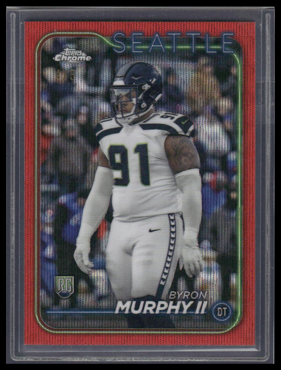 2024 Topps Chrome #297 Byron Murphy II Red Wave Refractor #/5