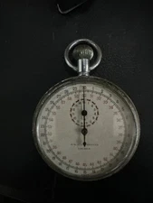 VINTAGE Meylan Type 204A Swiss Made 51mm Mechanical Unisex Stopwatch For Repair