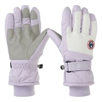Winter-Skihandschuhe,Wasserdichte Touchscreen-Warme Handschuhe Lila
