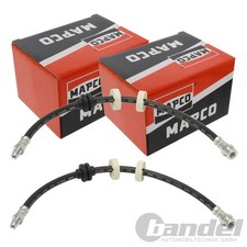 2X MAPCO BREMSSCHLÄUCHE VORNE passend für ALFA SPIDER FIAT BRAVO STILO LANCIA DE
