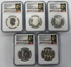 2014 Kennedy 50th Anniversary Set  70 NGC/P,D, S, W Plus Cancelled. 90% Silver.