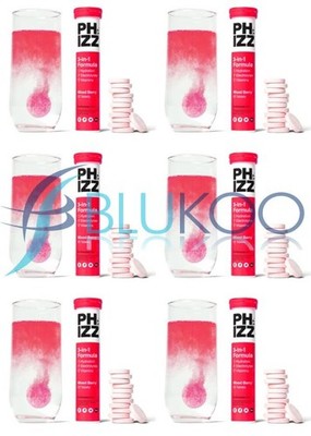 Phizz 3in1 Hydration Elektrolyte Vitamine Mixed Berry - 20 Tabs (6er Pack)