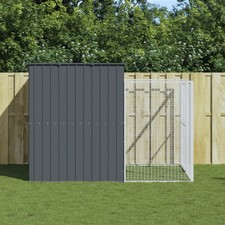 Dog House Anthracite Galvanized Steel 84.3 x 99.6 x 71.3 in