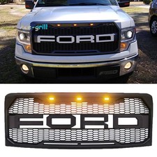 Grill For Ford F150 F-150 2009-2014 Raptor Style Bumper Grille Mesh Wletter New