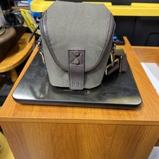Vintage Style Pt Camera Bag Army Green Brown with Shoulder Strap