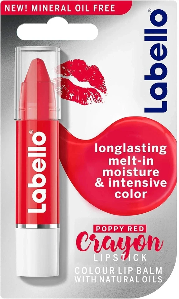 Labello Crayon Poppy Red Lipstick 3g