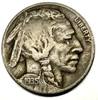 1935-P Buffalo 🦬 Indian Head Nickel 5c Fine - 1928