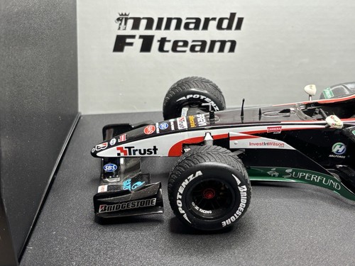 1:18 *BOXED* MINICHAMPS F1 FORMULA 1 2003 MINARDI PS03 VERSTAPPEN BRASILE *HTF*! - Foto 2 di 9