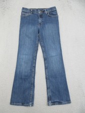 Wrangler Bootcut Stretch Jeans Girls 14 Blue Denim Regular Casual School Play