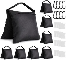 8 Packs Sandbags Weight Bags for Light Stand Photography Video Support, Heavy...