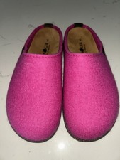 Haflinger Clog Fuchsia Pure Wool Felt Supportive Cork-Latex 41