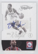 2012-13 Panini Signatures Die-Cut Dorell Wright #85 Auto 2sq