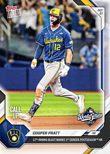 2026 Topps Now 825 Cooper Pratt