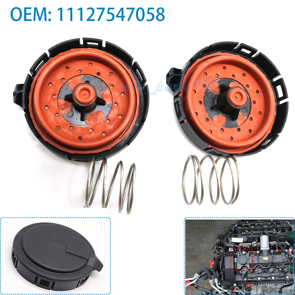 Set of 2 PCV Valve Repair Kit For BMW 550i 650i 750i 745i 745Li X5 4.8L ...