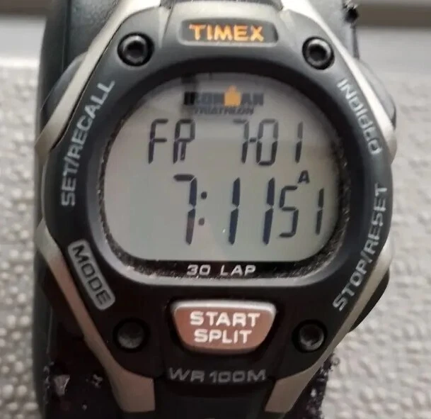 Timex Ironman Triathlon WR 100m 30 Lap Watch 171 27 eBay