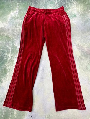 adidas velour tracksuit womens burgundy