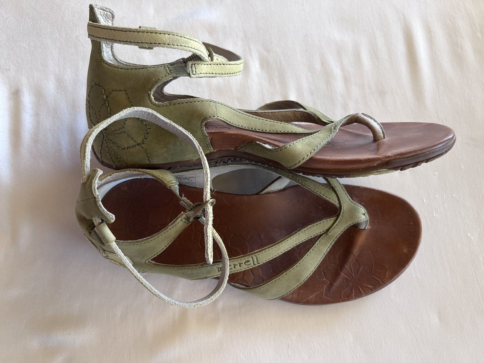 MERRELL Merrel sandalo in pelle punta aperta taglia US 6 EUR 37