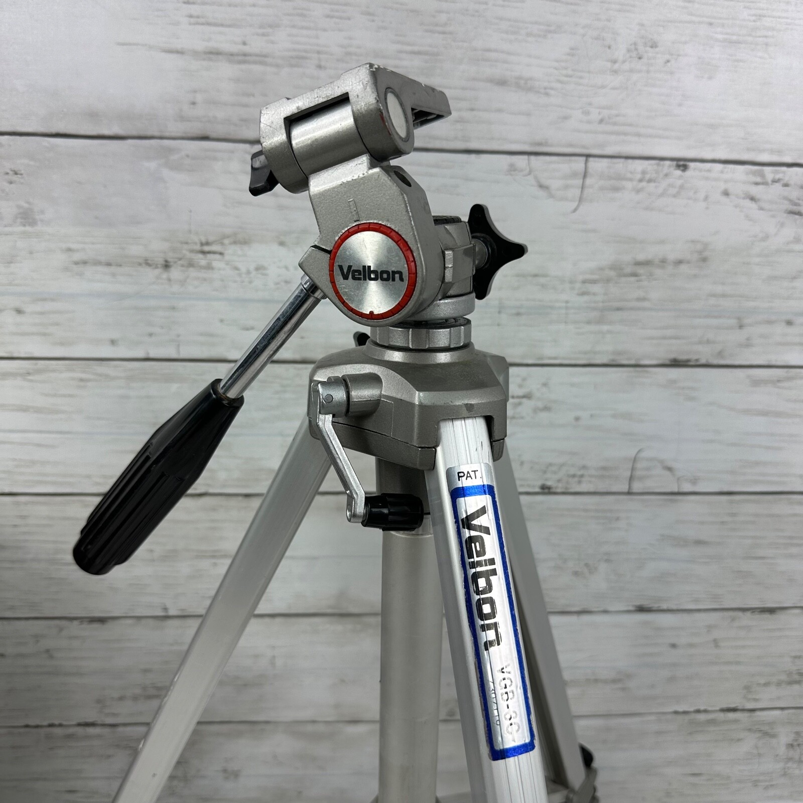 Velbon Camera Tripod VGB3C Adjustable Heavy Duty Pan Tilt 3 Way Crank