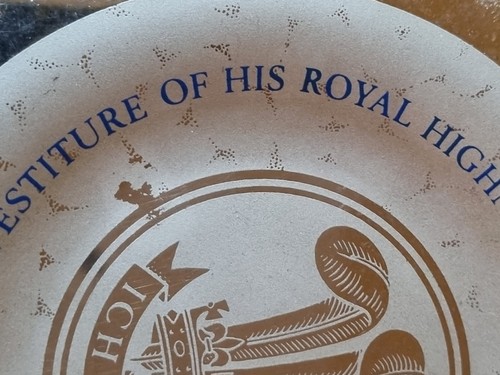 HRH Prince of Wales Souvenir 1969 Caernarvon Castle Investiture Metal Ashtray - Picture 3 of 9