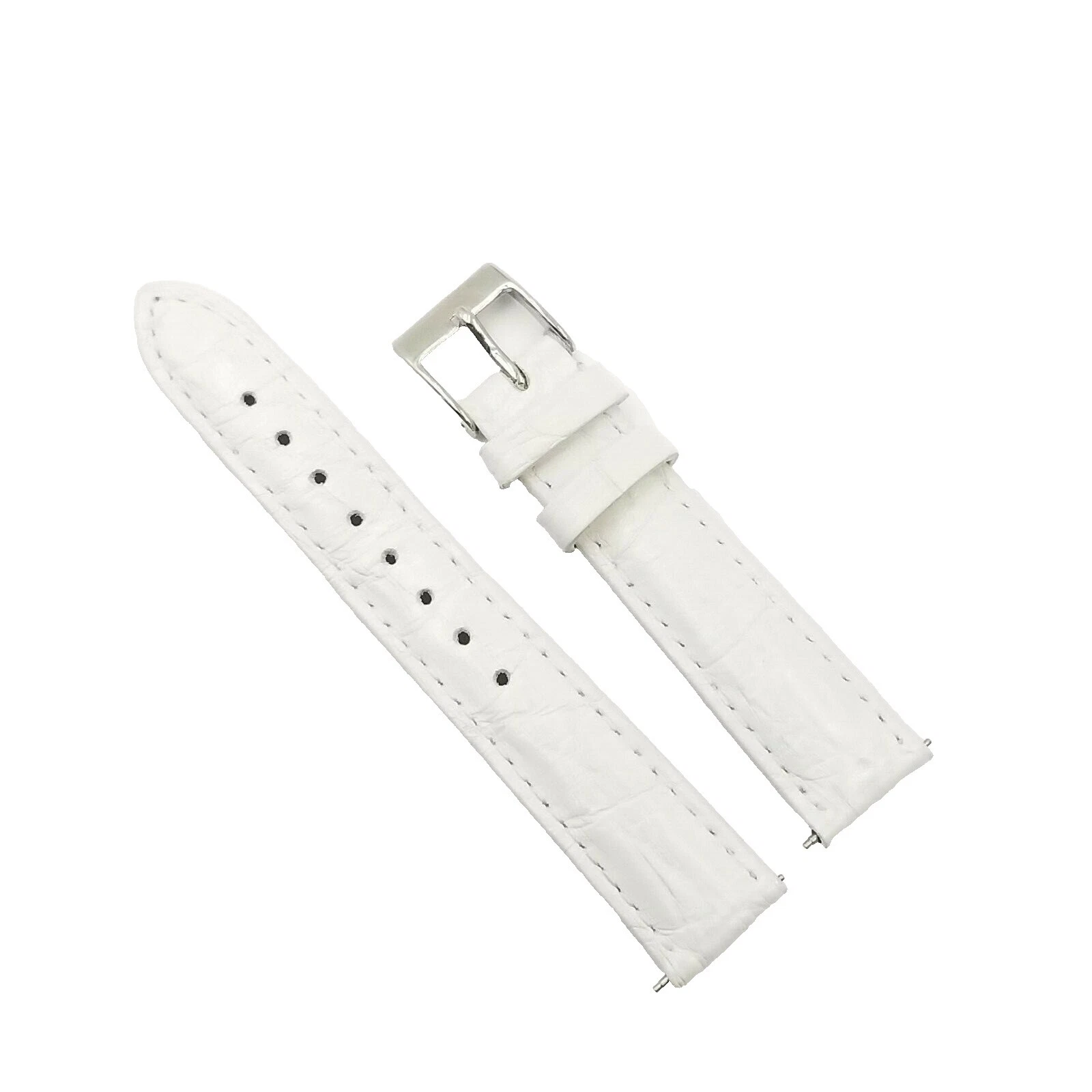 Correa de reloj pulsera de dos piezas con correa plateada