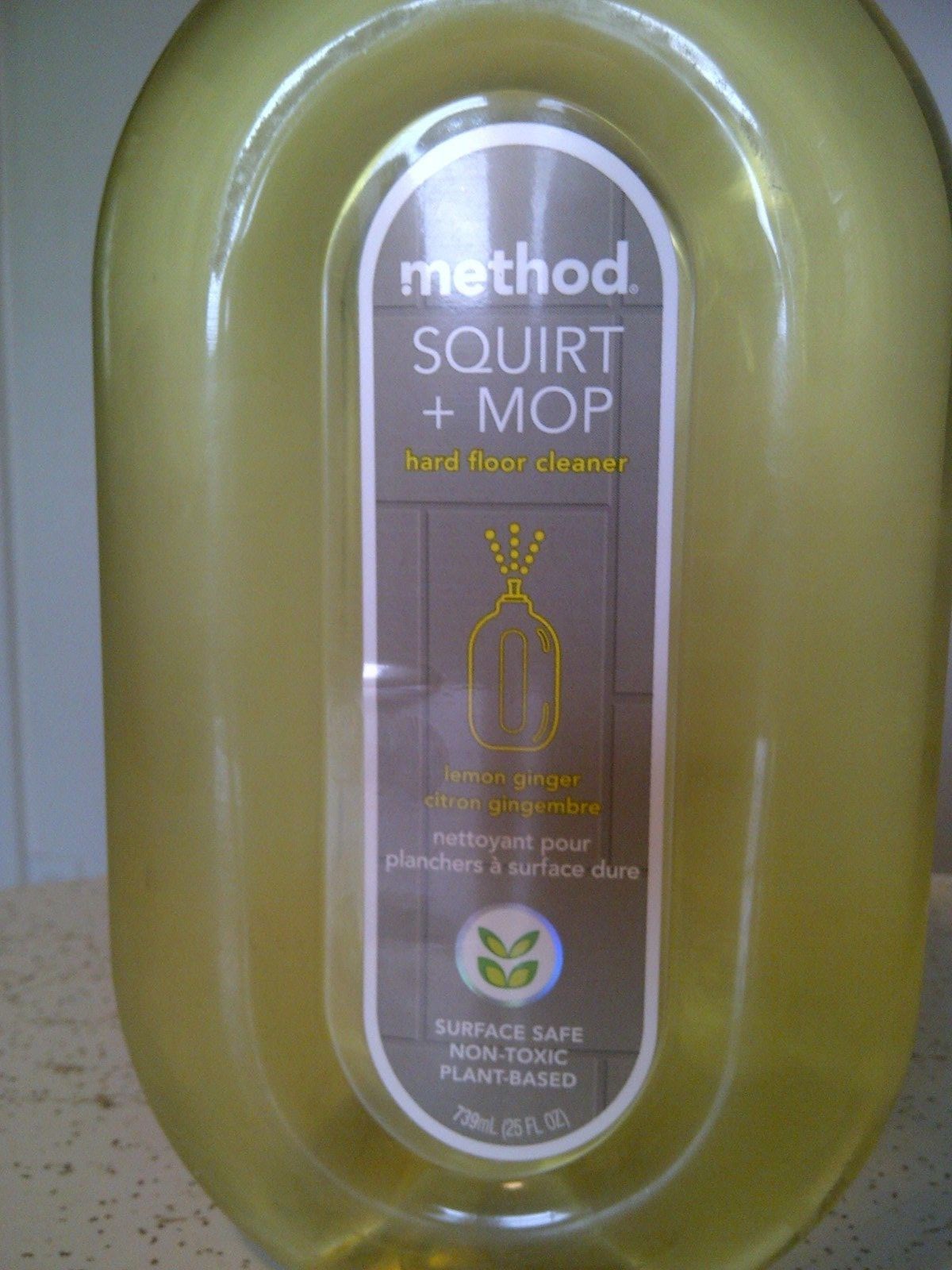 2 Method Squirt + Mop Hard Floor Cleaner 25 oz Spray Bottle Lemon