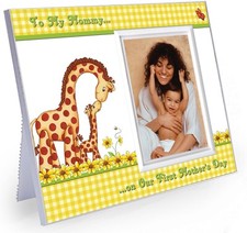 to Mommy on Our First Mother's Day Picture Frame  1st Mothers Day Giraffe