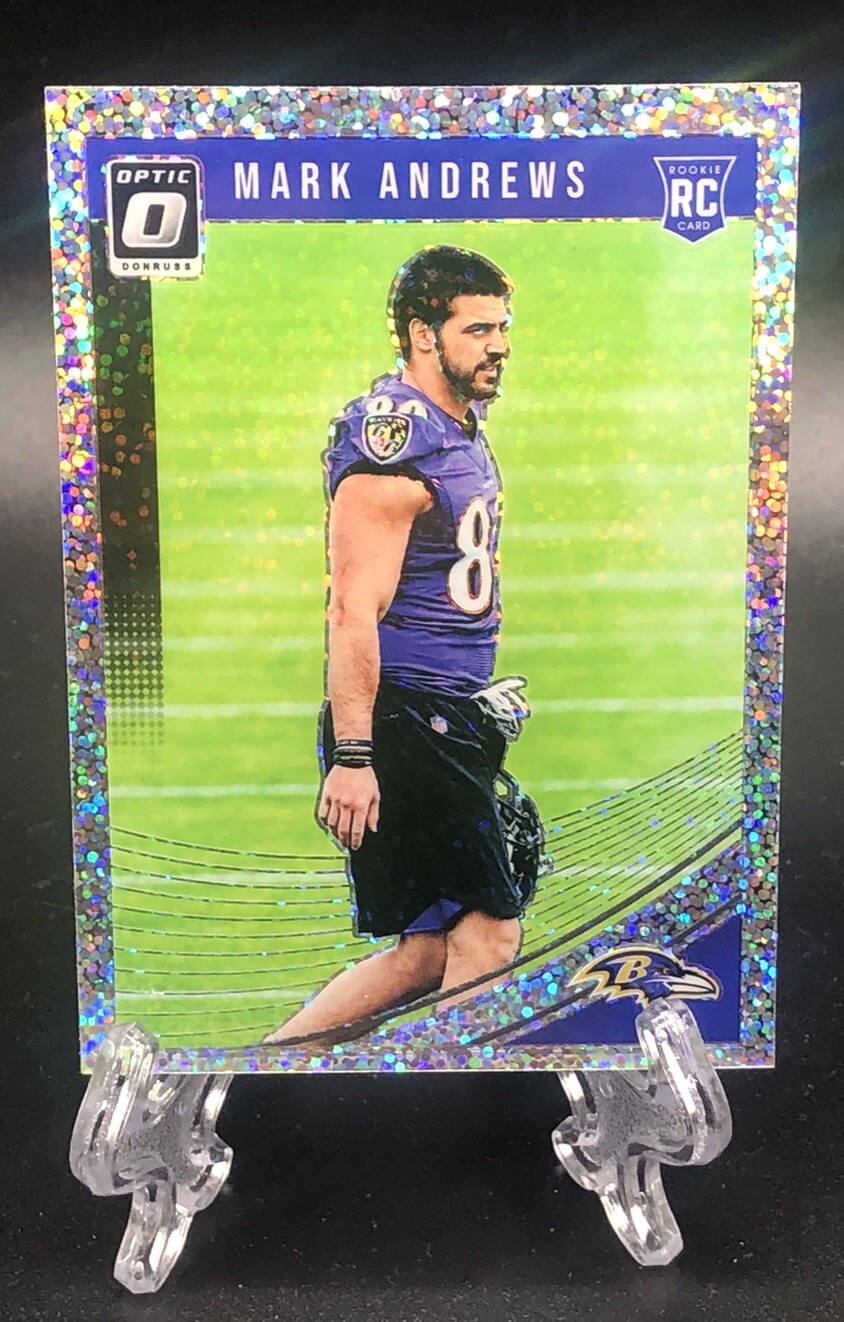 2018 Donruss Optic #121 Mark Andrews - Baltimore Ravens White Sparkle Rare