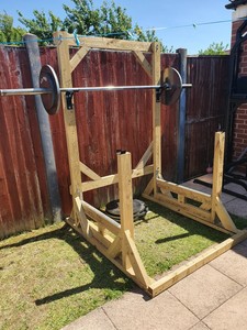 Outdoor Power Rack Weight Lifting Stand 