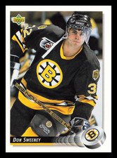 1992-93 Upper Deck Don Sweeney #391 Boston Bruins NHL Vintage Hockey Card