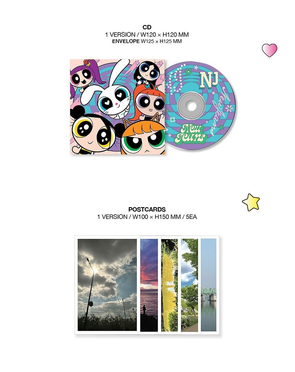 NewJeans 2nd EP Album Get Up The POWERPUFF GIRLS X NJ Box 2Ver SET