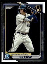 2024 Bowman #BCP-138 Mike Boeve Chrome Prospects Card Milwaukee Brewers