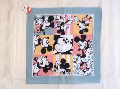 Vintage Disney bandanna - Mickey in action, gray border