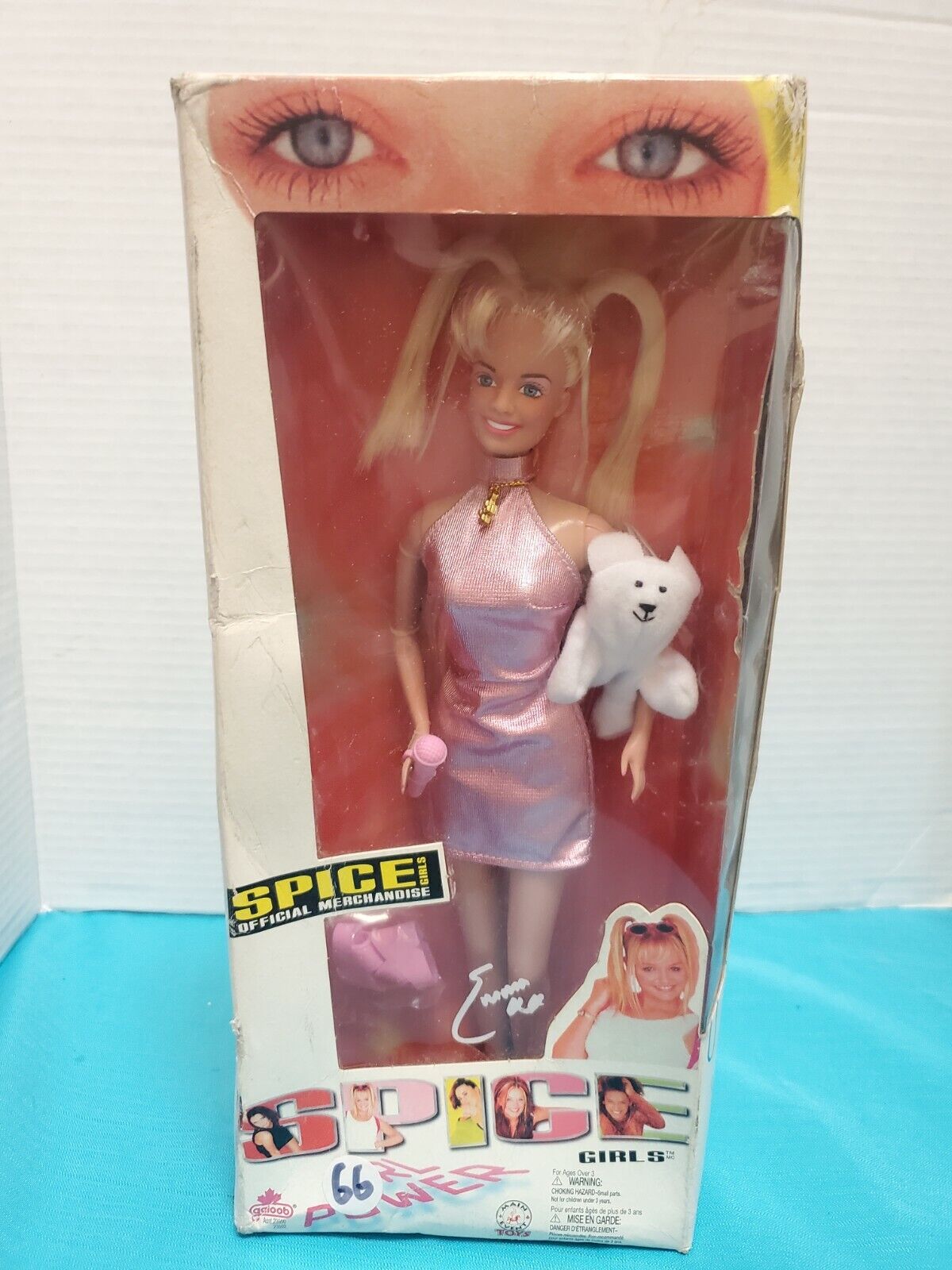 1997 SPICE GIRLS BABY SPICE Emma Bunton Girl Power Doll - Galoob