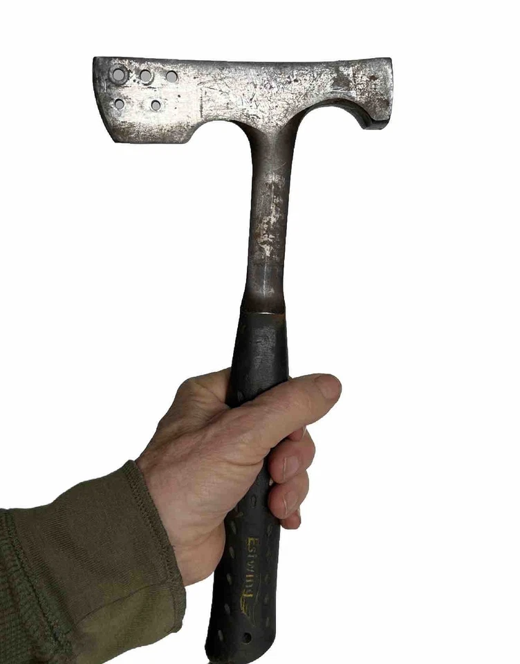 ESTWING E3-CA HECHO EN EE. UU. - EMPUÑADURA DE COJÍN ACERO MACIZO FRESADO CARA TEJA ESCOTILLA Foto 4 de 4