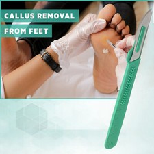 10 DISPOSABLE Scalpel Blade 23 with Cap - Dermaplaning Podiatry Callus Removing