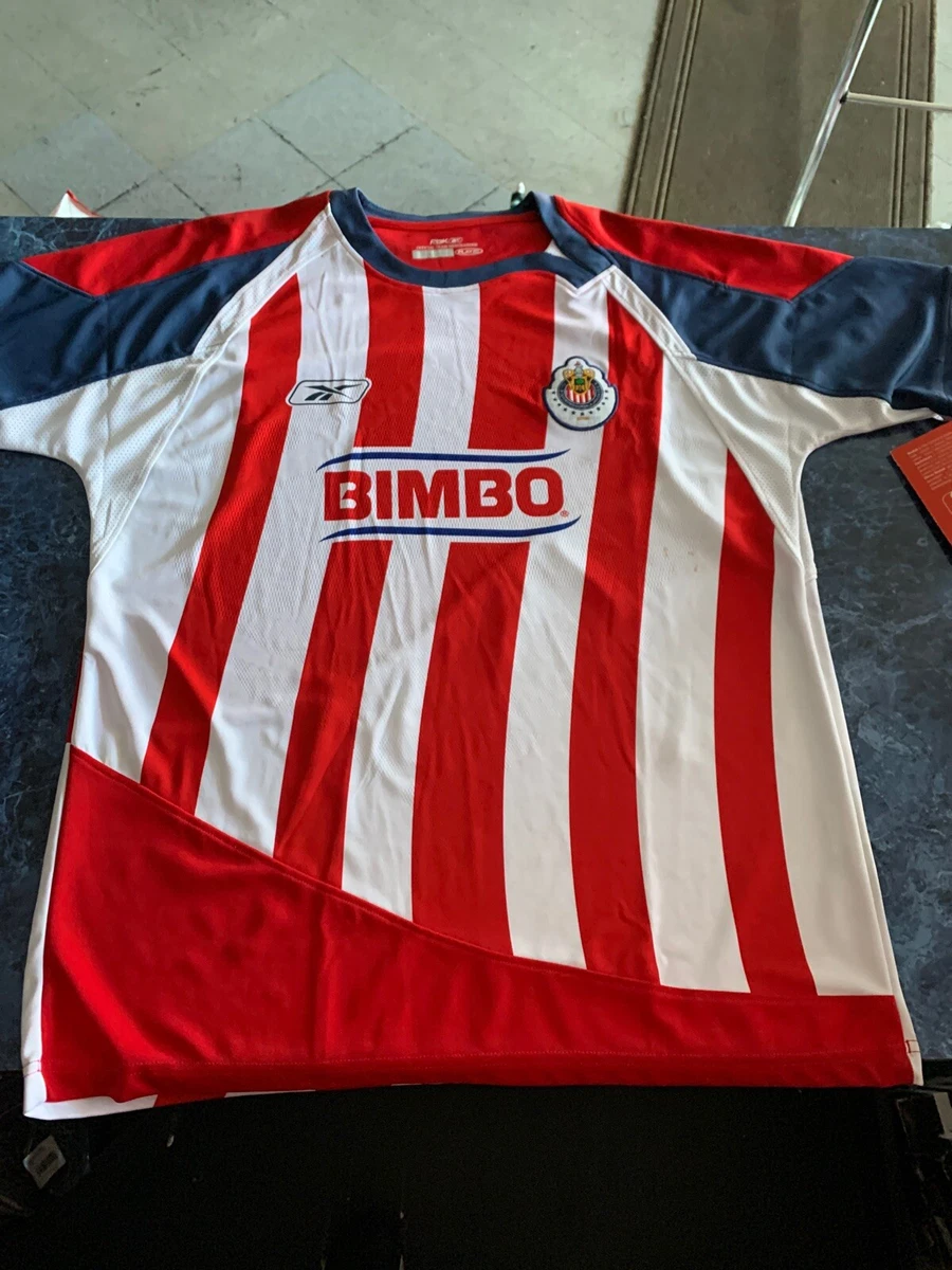 reebok Chivas De Guadajara Soccer Jersey Retro Classic Red White