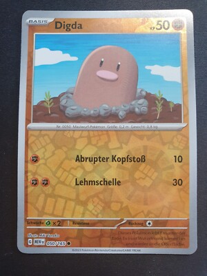Pokemon 050/165 Digda Reverse 151 NM DE