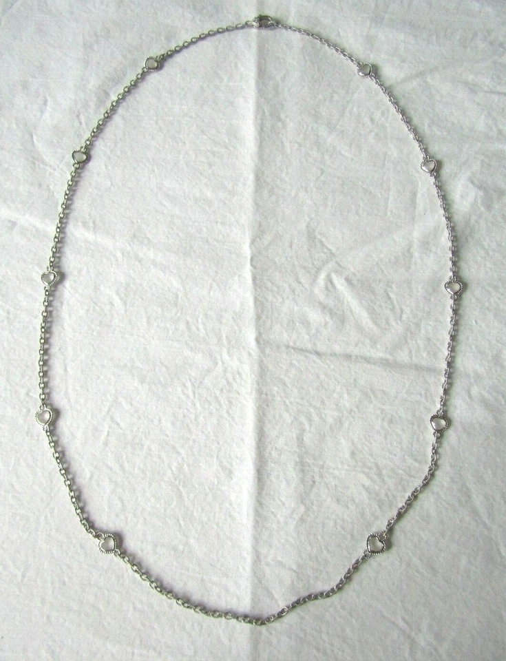 Colar Judith Ripka prata esterlina 36" estação de cristal fosco - Imagem 3 de 4