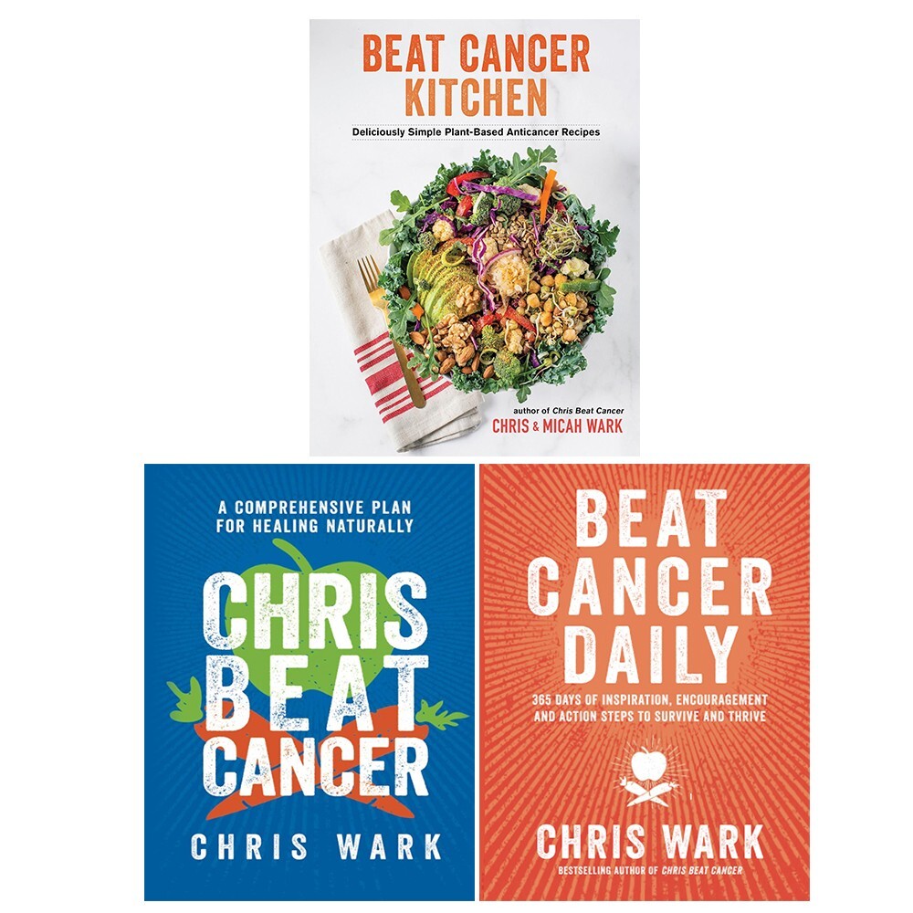Chris Wark Collection 3 Books Set Beat Cancer Kitchen,Chris Beat Cancer,Daily