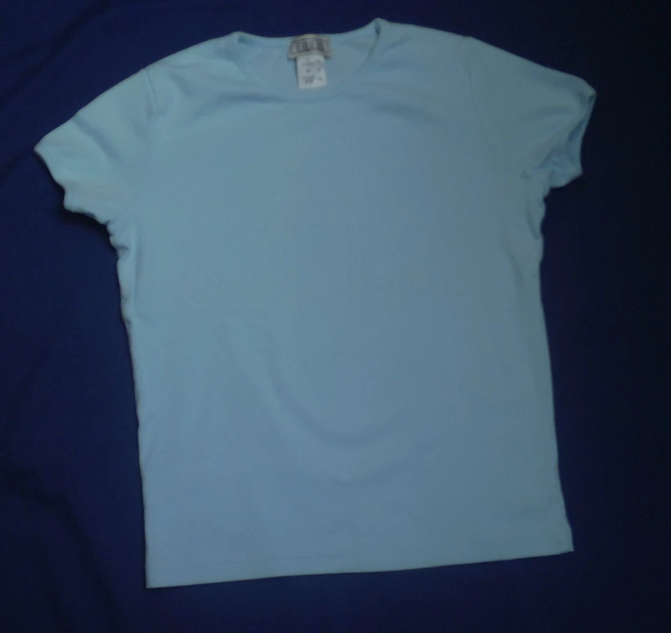 2 LaRedoute girl's short sleeve T-shirts green and blue size 11-12 - Image 3 of 3