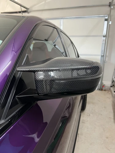 REAL CARBON FIBER REPLACEMENT MIRROR CAPS FOR BMW G80 G82 G83 G87 M2 M3 M4 2021+