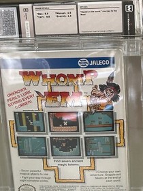 Whomp 'Em Nintendo NES WATA Graded 6.0 Complete In Box 1991