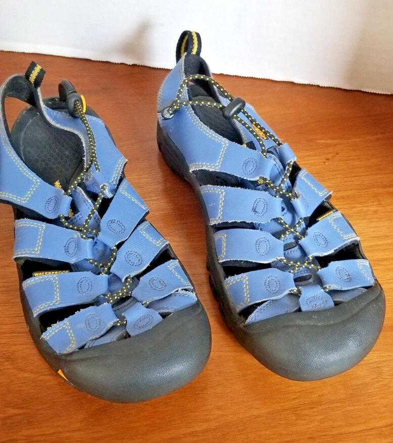 Keen Newport Sandalo Uomo Impermeabile Pelle Escursionismo Trail Sport Tg 7 Blu