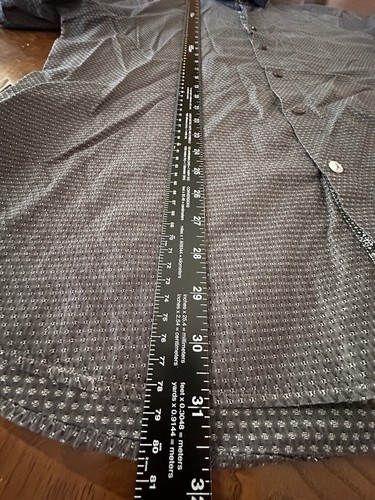 Camicia elegante uomo John Lennon con polsini e bottoni taglia XL 17,5/18 grigio - Foto 13 di 13