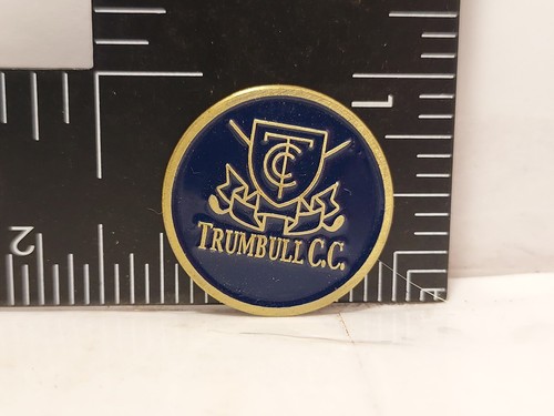 Trumbull Country Club Golf Ball Marker Metal Course Magnetic