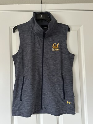 Under Armour Cal  Golden Bears Women s MD Full-zip Coldgear Vest NWT