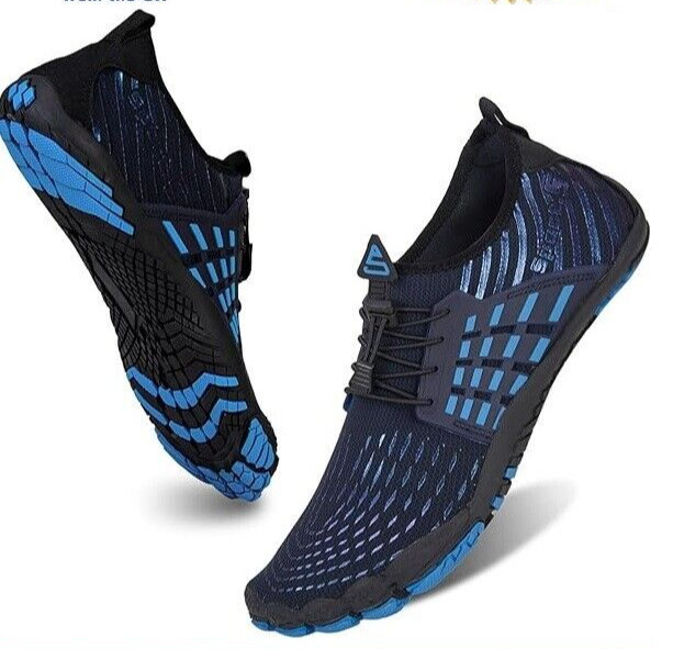 Nuevos zapatos de agua para hombre mujer, secado rápido descalzos zapatos de baño zapatos acuáticos talla 8 del Reino Unido