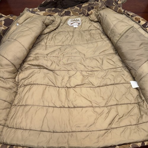 Vintage 90s Cabela’s Duck Camo Insulated Waterproof Jacket Size M Heavy Coat - Picture 16 of 17