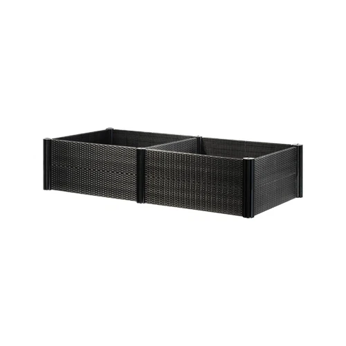 Rattan raised garden bed deals
